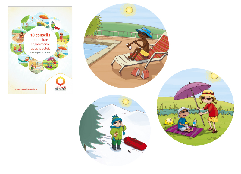 illustration scientifique dangers du soleil